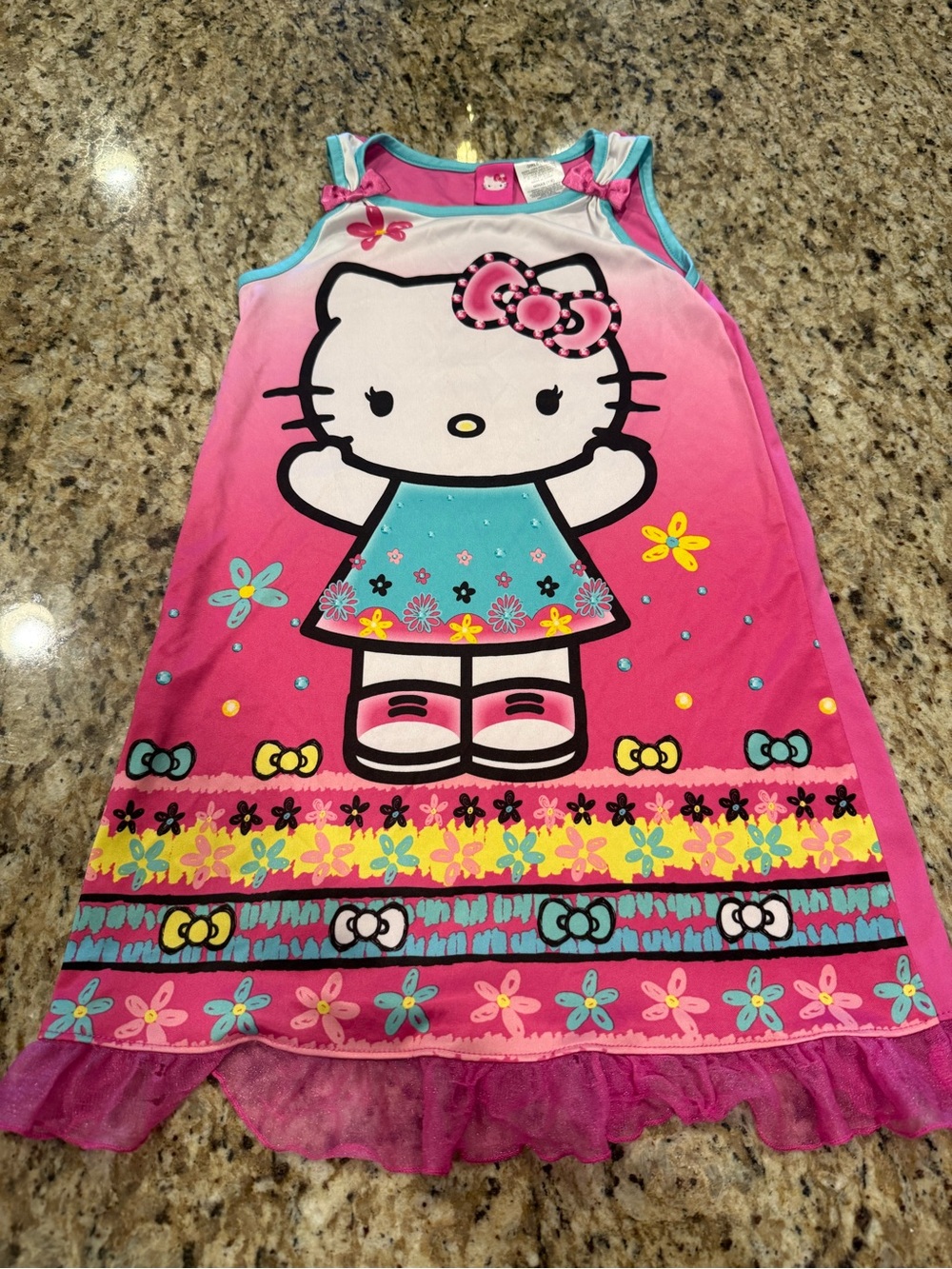 Hello Kitty Pink Turquoise Girls Nightgown